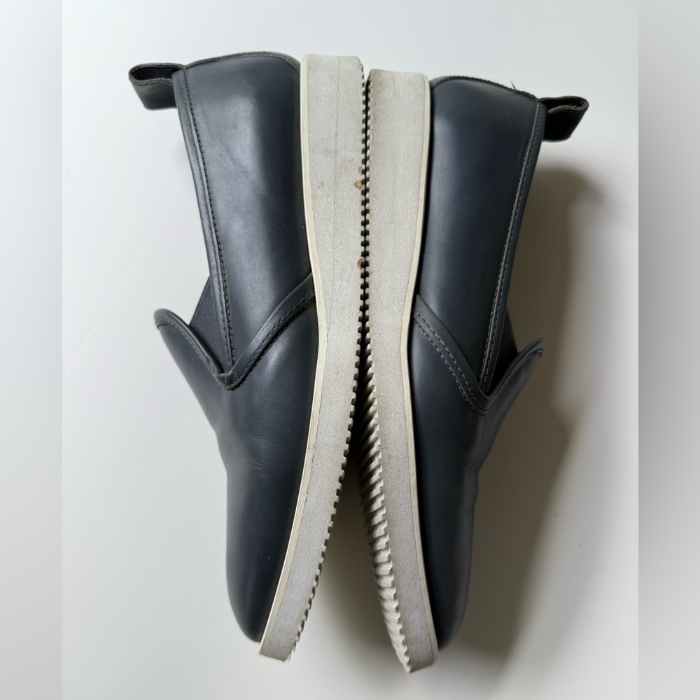 EVERLANE The OG Leather Street Loafer Slip On Pointy Sneakers Steel Blue sz 9.5